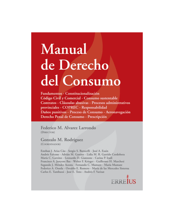 MANUAL DE DERECHO DEL CONSUMO. Alvarez Larrondo, Marcelo
