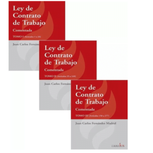 Ley De Contrato De Trabajo Comentada - 3 Tomos - Fernandez Madrid