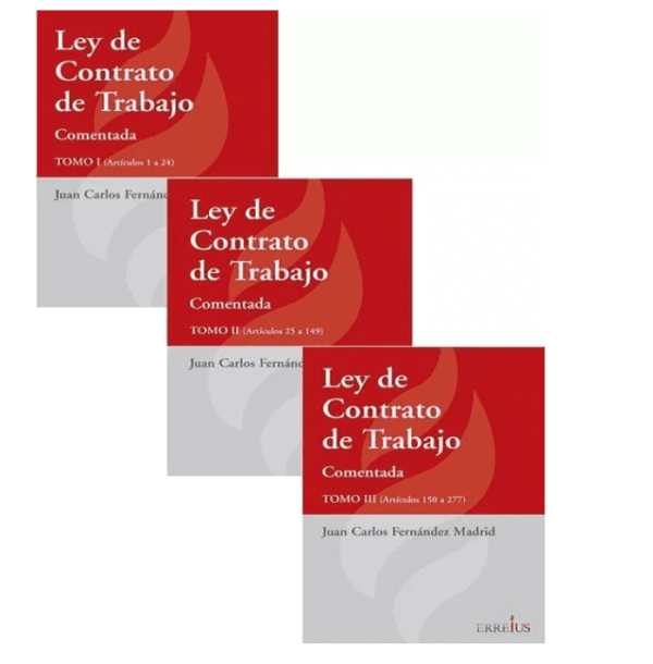 Ley De Contrato De Trabajo Comentada - 3 Tomos - Fernandez Madrid